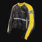 Jacket Genuine Leather Motorcycle Jacket Spyke Thorn Gp Black / yellow