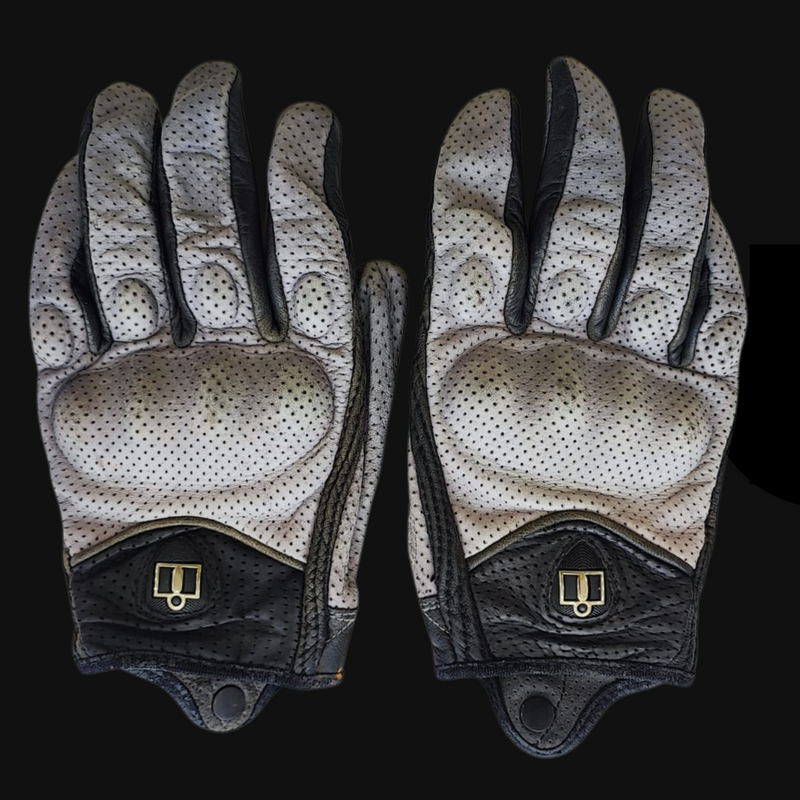 NOS Icon Grey Pursuit MX Motorcycle Gloves